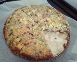 A picture of step 4 of Zucchini Frittata Tart.