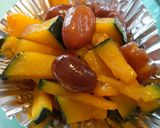 A picture of step 6 of Easy Microwave Kabocha Squash Kinpira for Bentos.