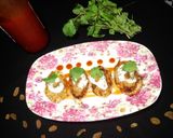 A picture of step 7 of Paneer hungcurd bullets.
