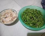 Foto langkah ke 1 dari resep Tumis kacang panjang + tempe.