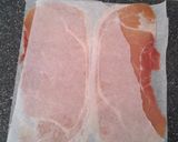 Foto del paso 4 de la receta Ensalada templada de navajas en fritura con jamón