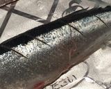 A picture of step 3 of Cooked in a Frying Pan! Plump Salt-Grilled Pacific Saury (Sanma).