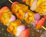 A picture of step 6 of Peri Peri Cheesy Chicken Shashlik.