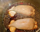 A picture of step 10 of Ultra-Easy Plump Squid Stuffed with Rice (Ikameshi) and Teriyaki-Style Sauce.