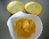 A picture of step 1 of Iyokan Citrus Cups No-bake Cheesecake.