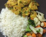 A picture of step 4 of Curry Shrimp.