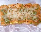 A picture of step 4 of Aburaage and Leek with Miso and Cheese Snack.