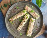 A picture of step 5 of Protein Rich Brown Top Millet Cucumber Boats.