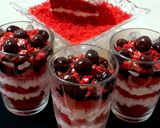 عکس مرحله 1 از دستور جارکیک ردولوت ❤‌ Red Velvet Jar Cake