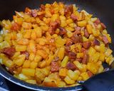 Une image de l'étape 2 de Poêlée au chorizo.