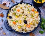 A picture of step 9 of One-Pot Vegetable Pulao in Pressure Cooker.