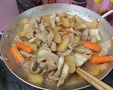 Hình bước làm 2 của món Thịt kho củ cải