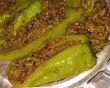 A picture of step 7 of Keema Bhari Hari Mirch...