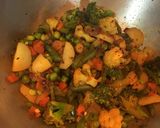 A picture of step 7 of Winter Vegetable Stir fry / Bhaaji.