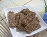 A picture of step 8 of Roasted Sesame Crackers Made With Thin Toasted Barley Flour.