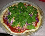 A picture of step 5 of Garden Guido Pizza.