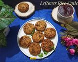 A picture of step 8 of Leftover Rice Cutlet / patties.
