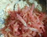 A picture of step 4 of Carrot Suji halwa.