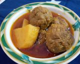 A picture of step 13 of Koftay Aloo.