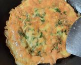 Foto langkah ke 4 dari resep Cheesy Spinach Omelette.