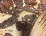 A picture of step 3 of My Beef & Spinach in Teryaki Sauce. 😍.