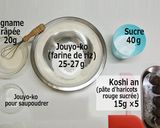 Une image de l'étape 1 de Niji; L’arc-en-ciel- Jouyo Manjyu (Wagashi).