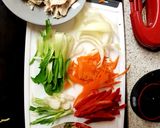 A picture of step 1 of My Sweet Chilli Chicken & Soy Stirfry.😊.