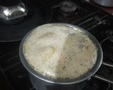 A picture of step 4 of Tulsi tea.