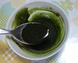 A picture of step 4 of Kinako Chiffon Cake with Green Tea and Black Sugar.