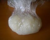 A picture of step 4 of Ohagi Mochi with Sesame and Kinako Soy Flour.