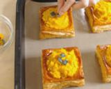 A picture of step 11 of Crunchy Kabocha Squash Pie for Halloween.