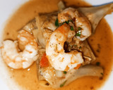 Foto del paso 5 de la receta: Alcachofas con langostinos🦐🦐