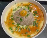鹹蛋黃肉餅蒸蛋的食譜步驟3照片