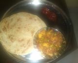 A picture of step 5 of Aloo Matar.