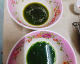 Hình bước làm 5 của món Mẹo xay rau má xanh rờn