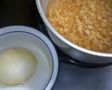 A picture of step 8 of Chinese Soup with Ground Chicken and a Whole Onion.