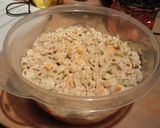 A picture of step 8 of Delicious Celery, Cheese, and Tuna pasta salad.