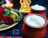 A picture of step 3 of Modak kheer.