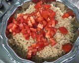 Une image de l'étape 5 de Salade de riz aux tomates, petits pois, haricots de mer et maquereaux.