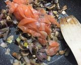 Foto del paso 5 de la receta Pasta con salmón, queso y alcaparras