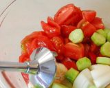 A picture of step 4 of Gazpacho.