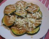 A picture of step 4 of Zucchini with Miso Sauce Baked with Cheese.