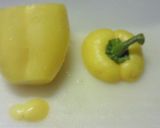 A picture of step 5 of Bell Pepper Gratin Cups.