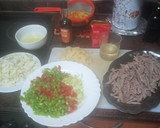 Foto del paso 3 de la receta: Wok de ternera agridulce con arroz blanco