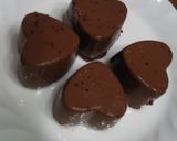 A picture of step 13 of Valentine's Day Chocolate Bavarois Made Simply with Ice Cream.