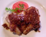 A picture of step 6 of Chicken Steak with Red Wine and Honey Mustard.