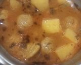 A picture of step 4 of Soya bean with potato.