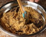 A picture of step 2 of Crunchy Peanut Butter Chocolate Tart.