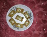A picture of step 9 of Kaju Burfi.