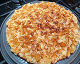 A picture of step 12 of Bienenschtich (no yeast) "Bee Sting Cake".